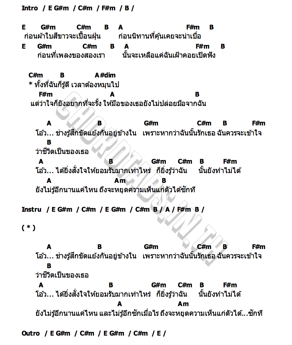 คอร์ด ก่อนผ้าใบสีขาวจะเปื้อนฝุ่น NOTAPOL SRICHOMKWAN