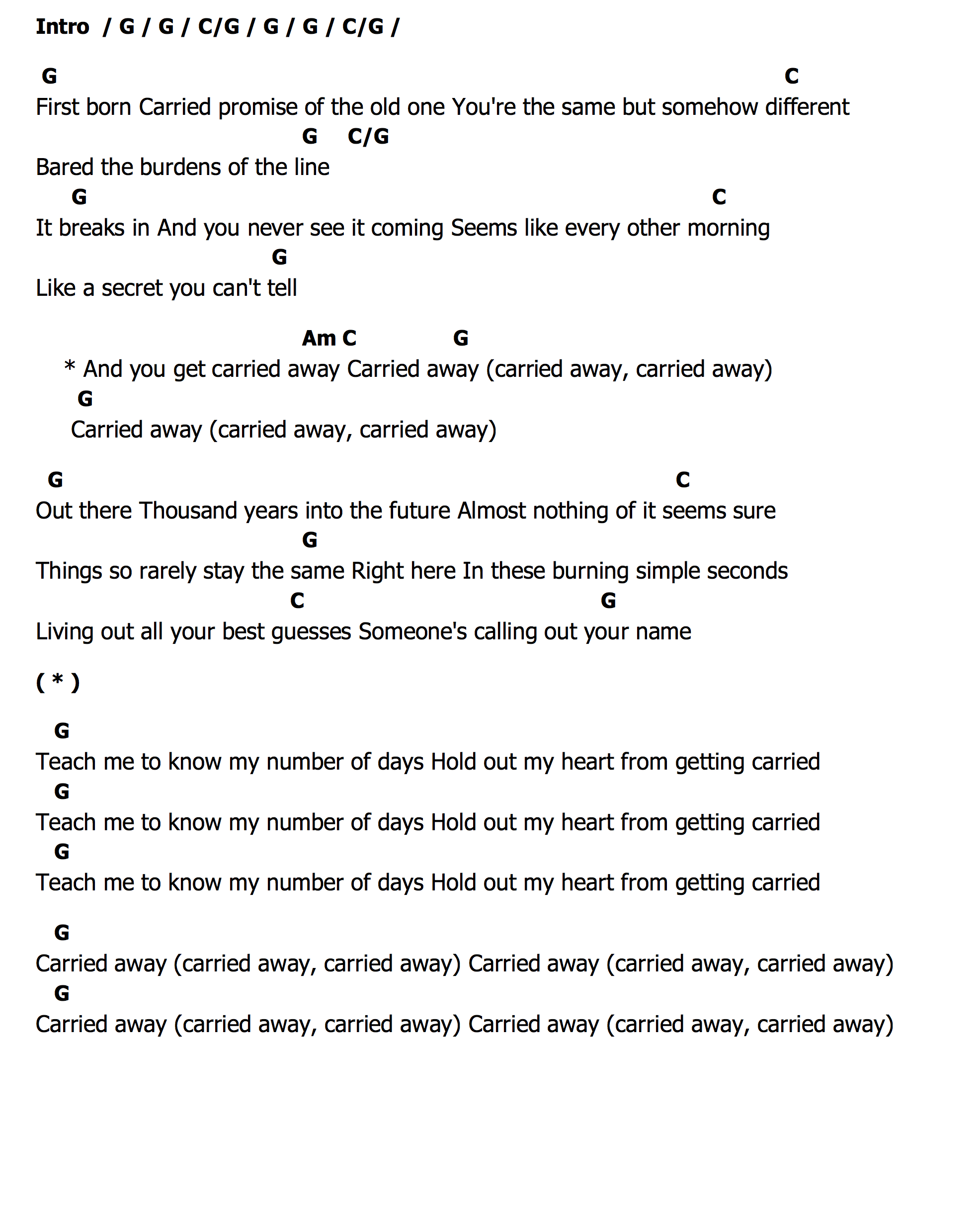 คอร์ด Teach Me To Know The Lone Bellow