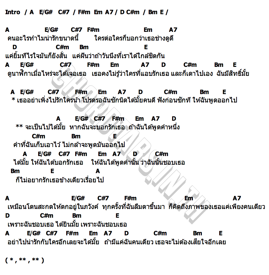 คอร์ด เป็นไปได้มั้ย TERM PONGSAKORN