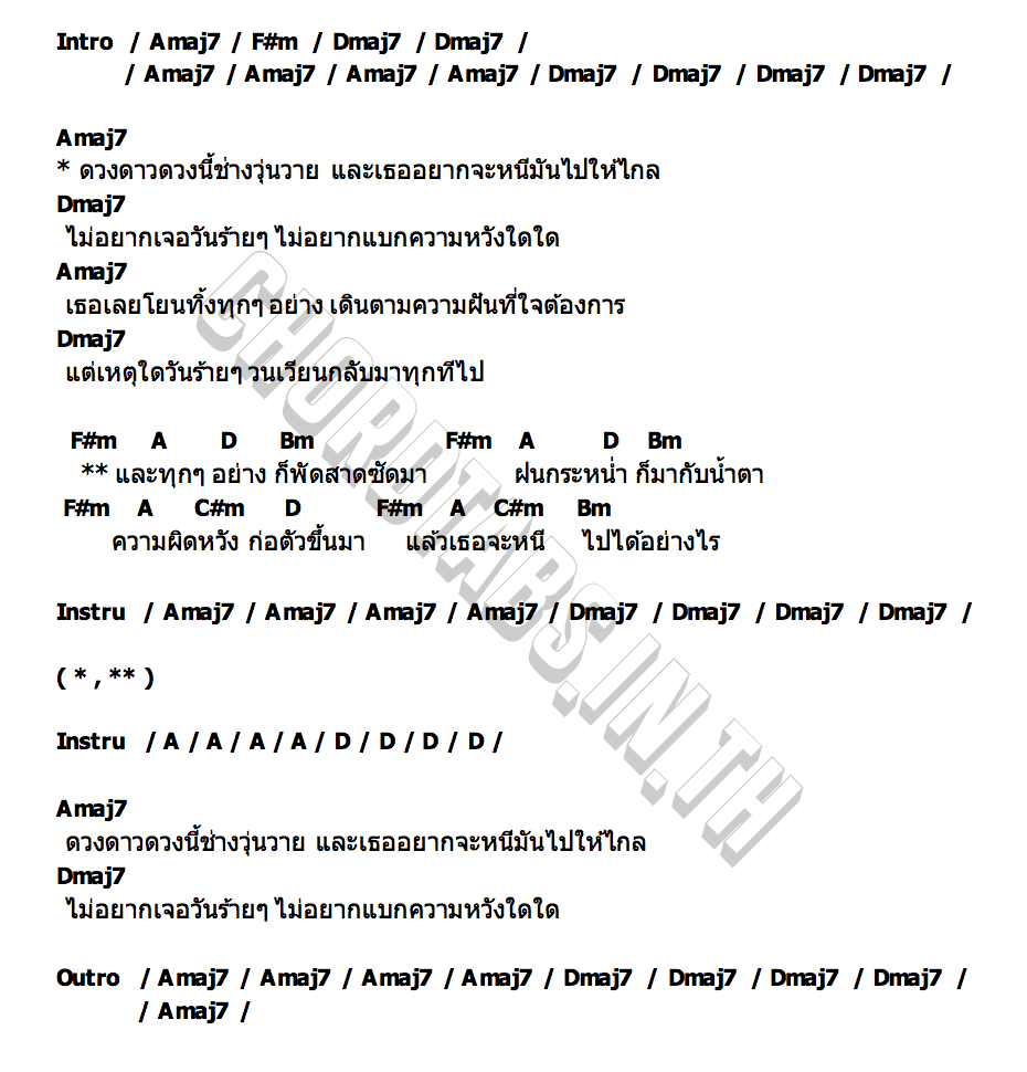คอร์ด ดวงดาวใหม่ SOBBOY