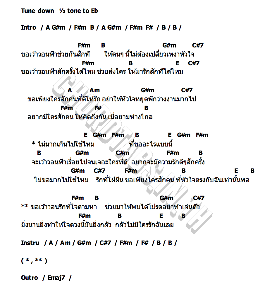 คอร์ด เว้าวอน Pijika (พิจิกา)