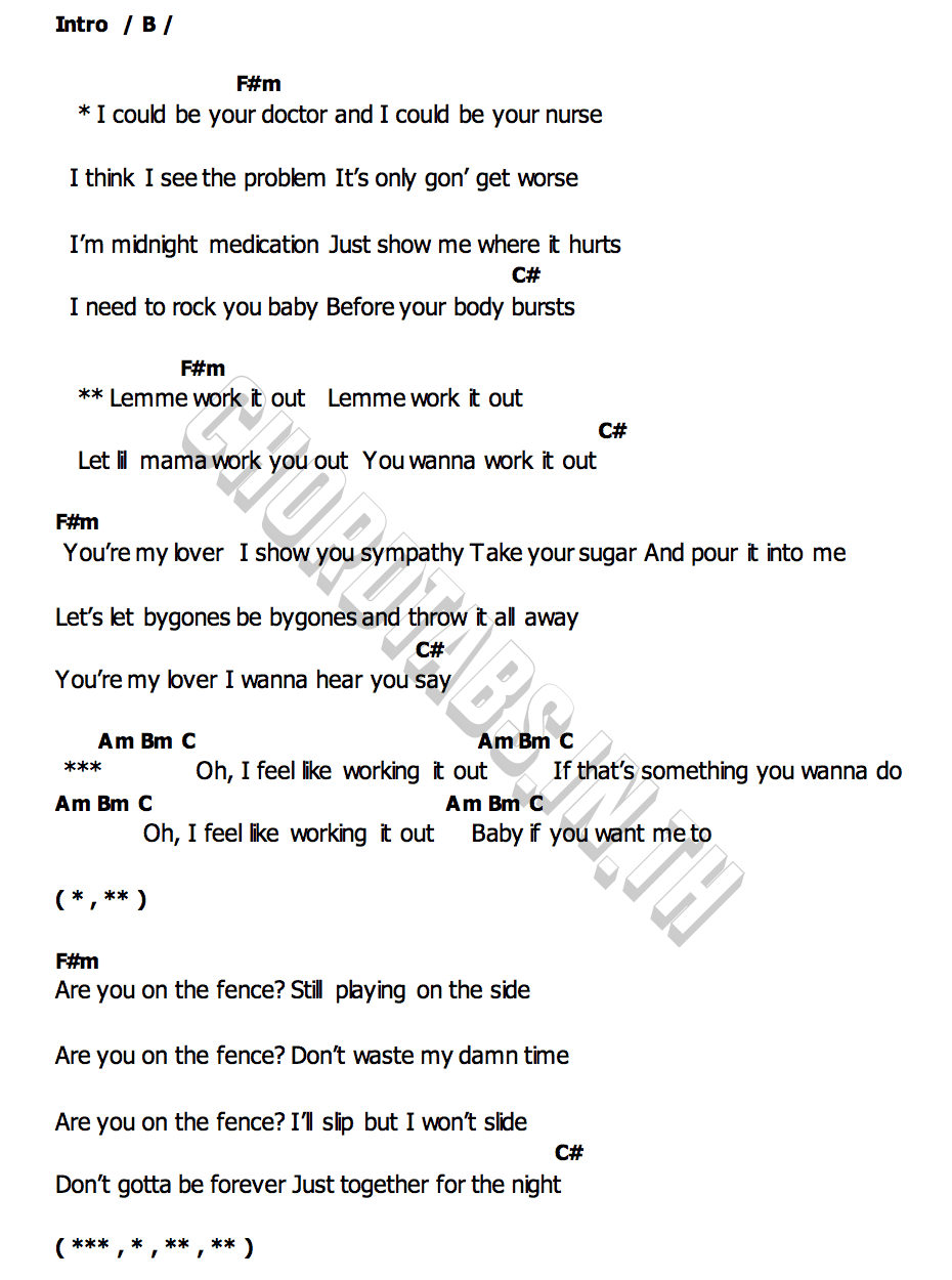 คอร์ด Doctor (Work It Out) Pharrell Williams  Miley Cyrus
