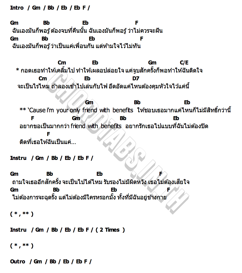 คอร์ด FWB EARTH LOLLIPOP