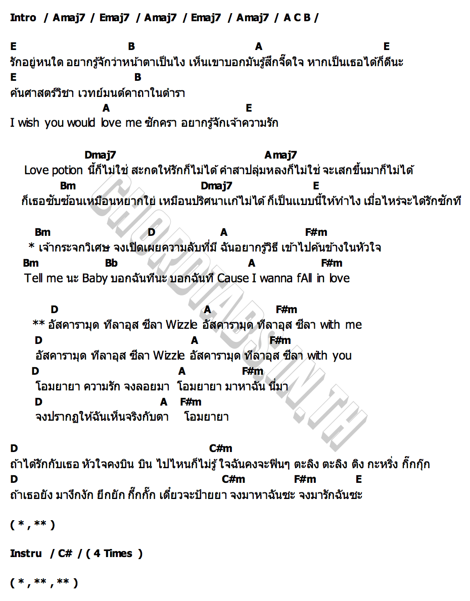 คอร์ด อัสคารามุด (Ohm  YaYa) Wizzle