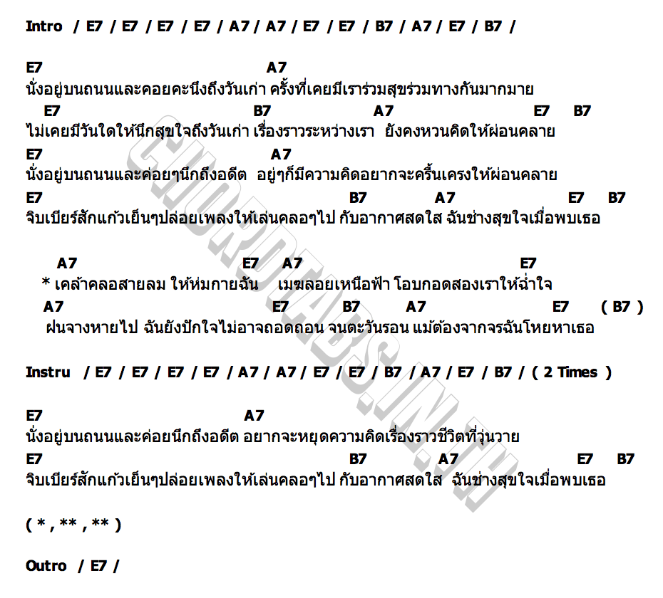 คอร์ด โหยหา ดร บม
