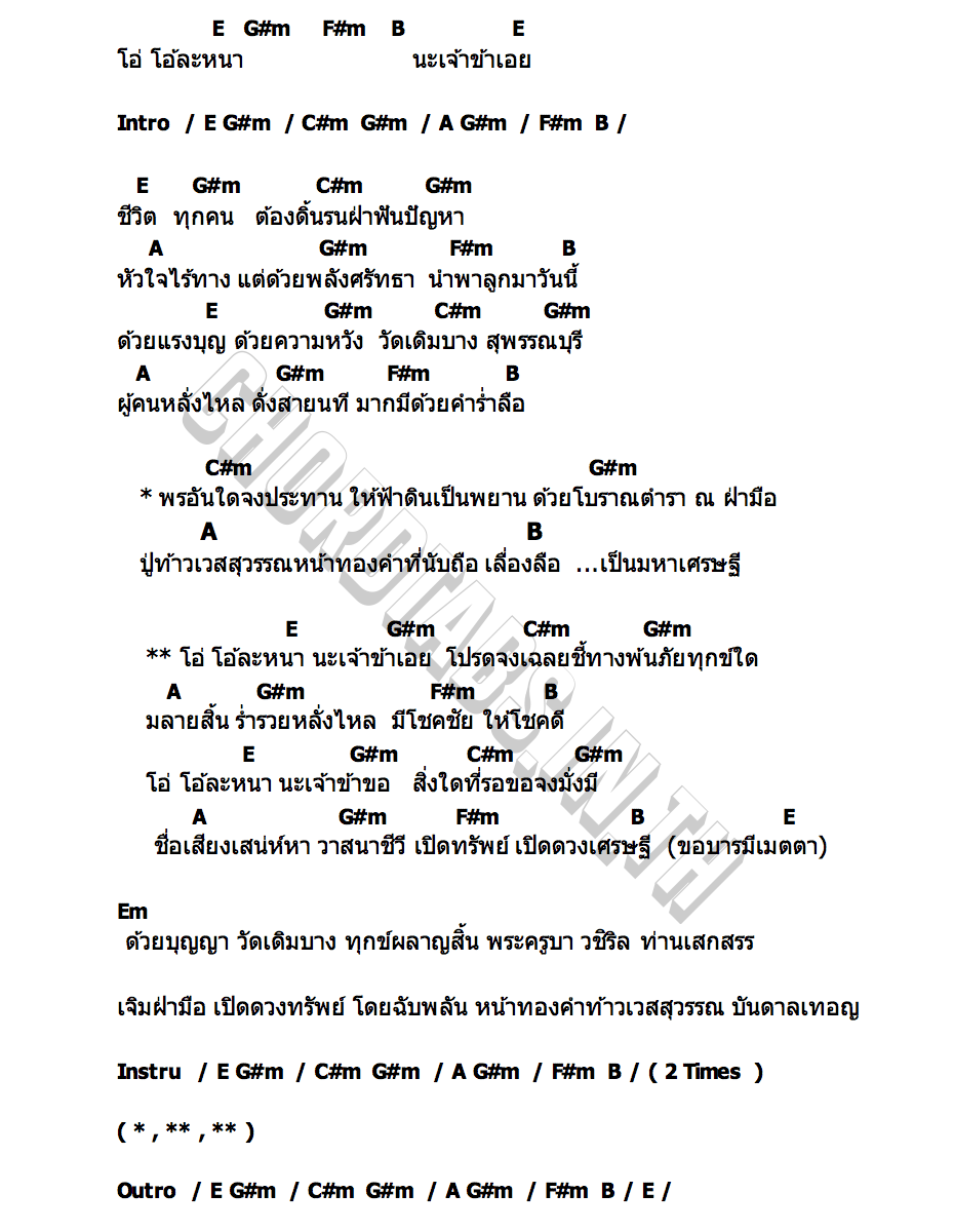 คอร์ด เปิดทรัพย์เศรษฐี (บารมีวัดเดิมบาง) เตวิชญ์   นุ อนุกูล
