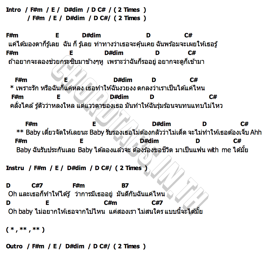 คอร์ด FWB (Fan With Benefit) Great Sapol