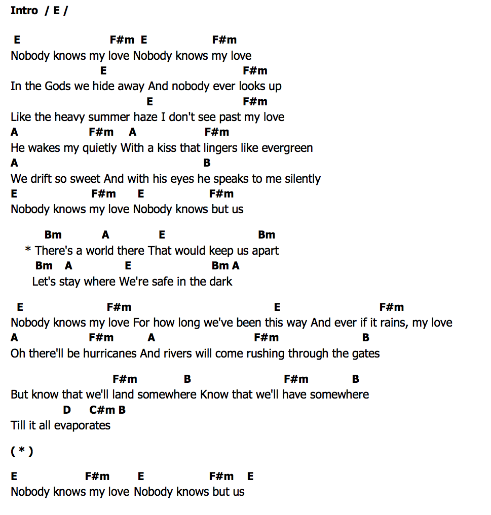 คอร์ด Evergreen Birdy