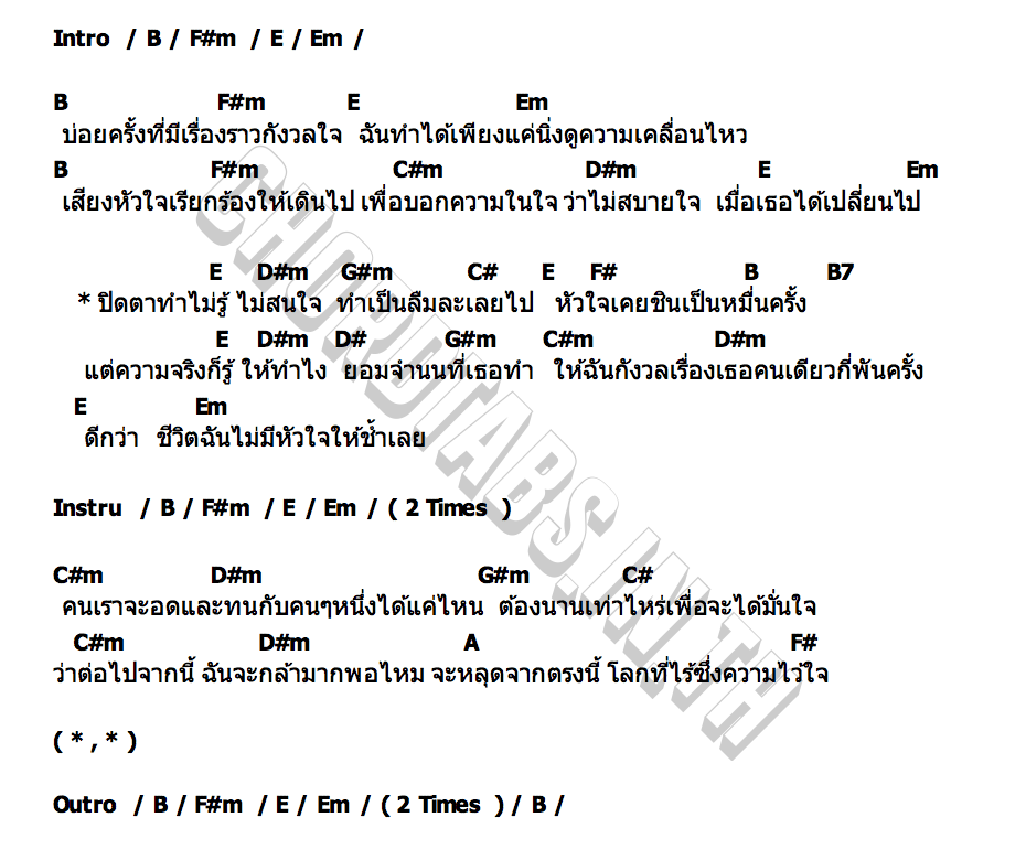 คอร์ด ปิดตา (Blind) Stoondio