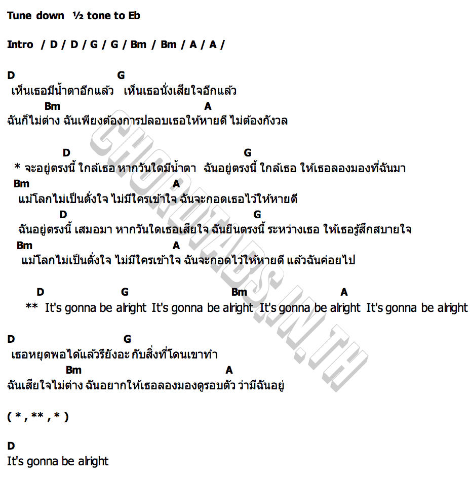 คอร์ด Between BLACKBEANS