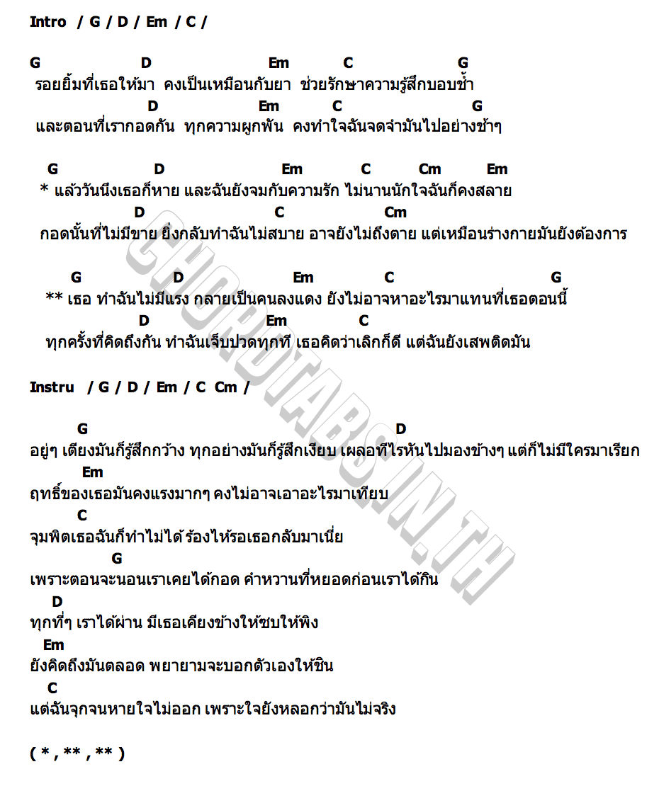 คอร์ด ลงแดง LAZYLOXY