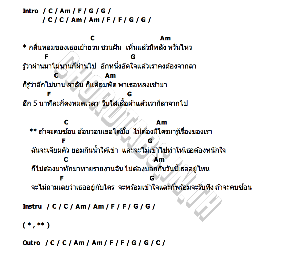 คอร์ด คบซ้อน วงL.กฮ.