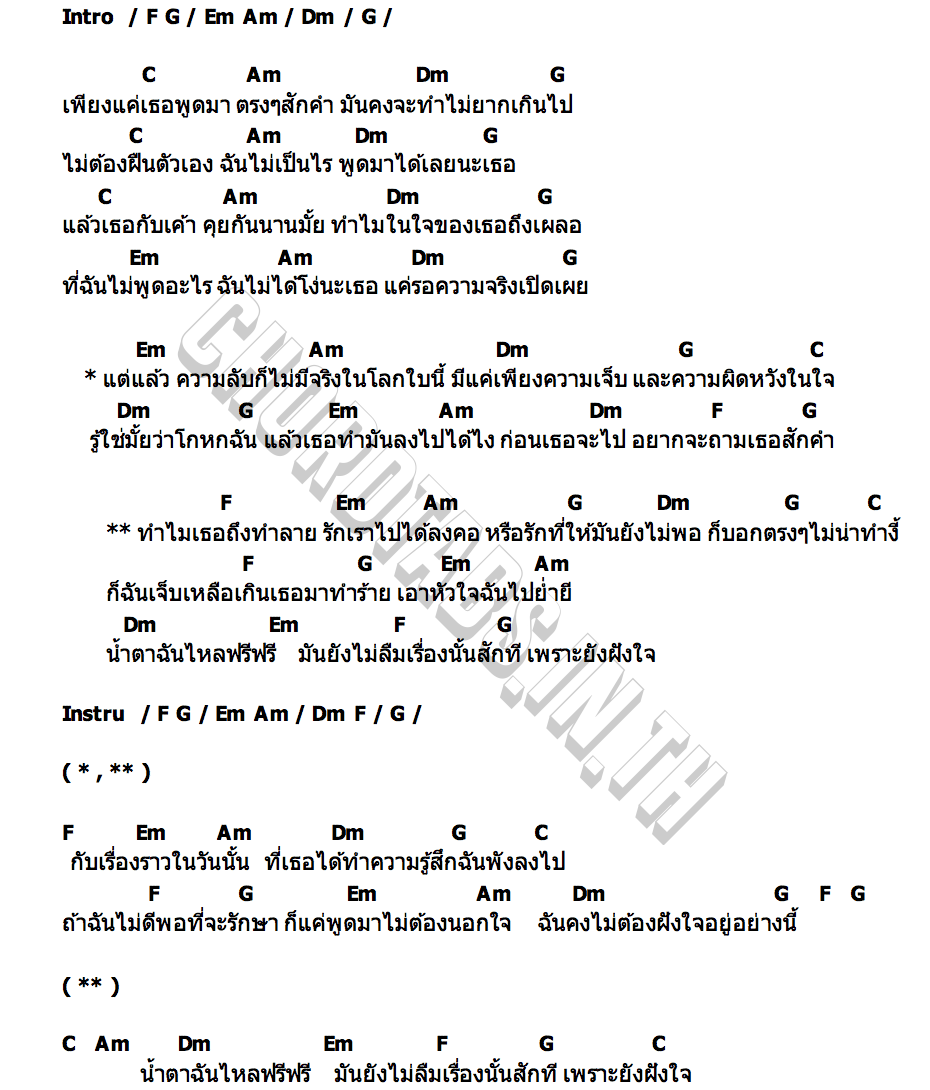 คอร์ด ฝังใจ DR.FUU