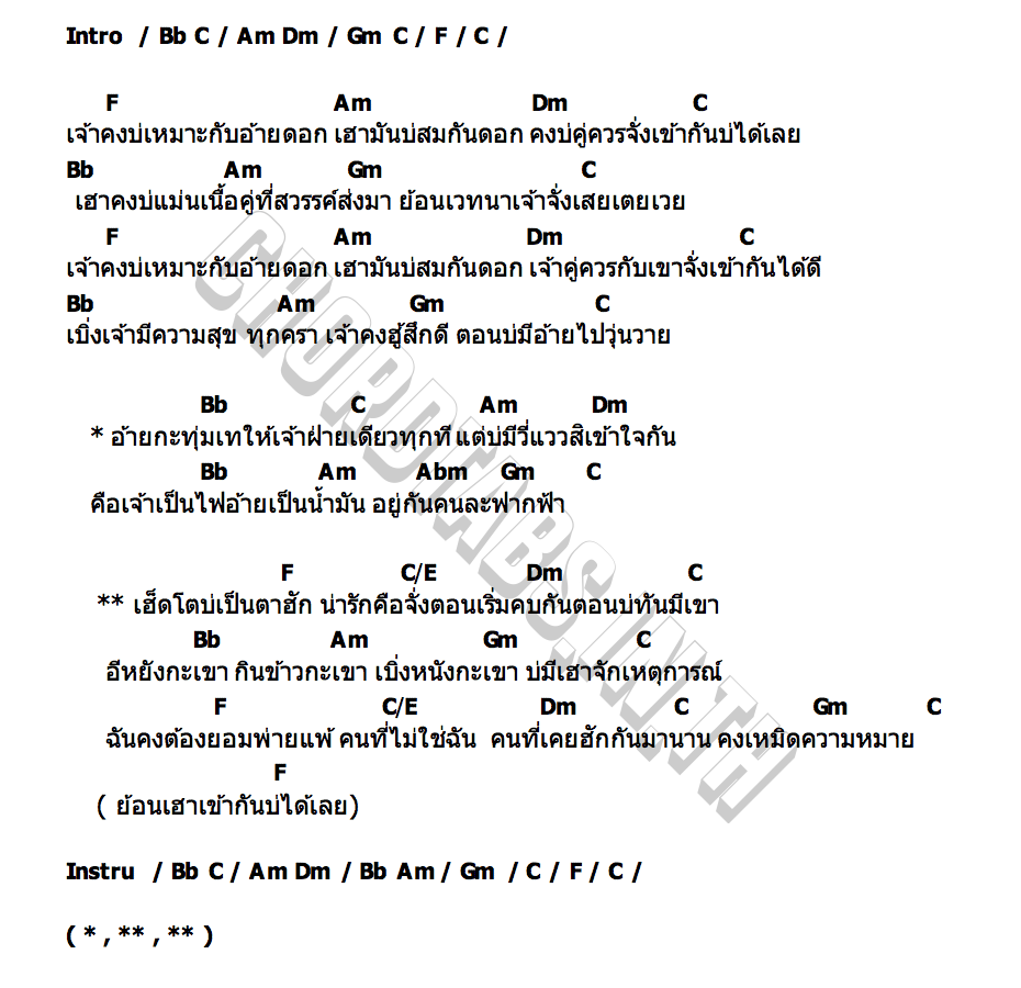 คอร์ด เฮ็ดโตบ่เป็นตาฮัก ดิด คิตตี้