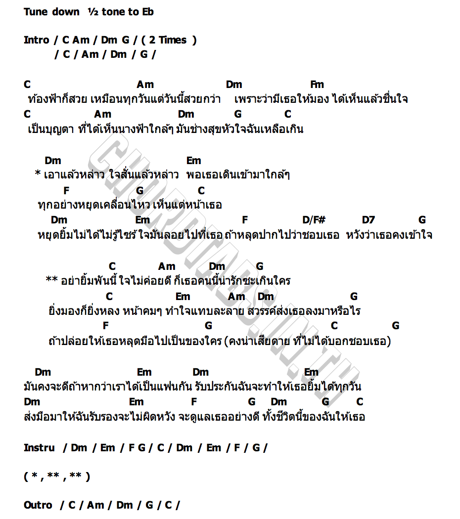 คอร์ด ยิ่งมองยิ่งหลง The Gasoline