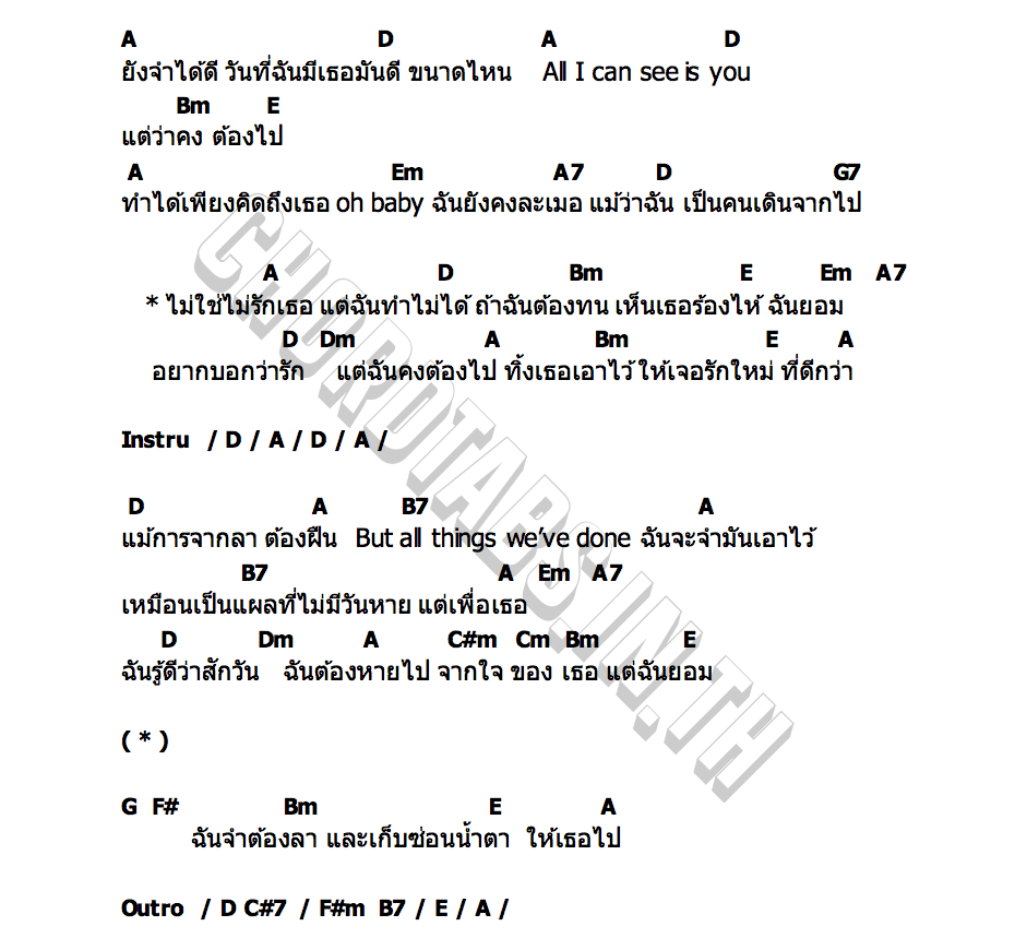 คอร์ด จำต้องลา MONICA