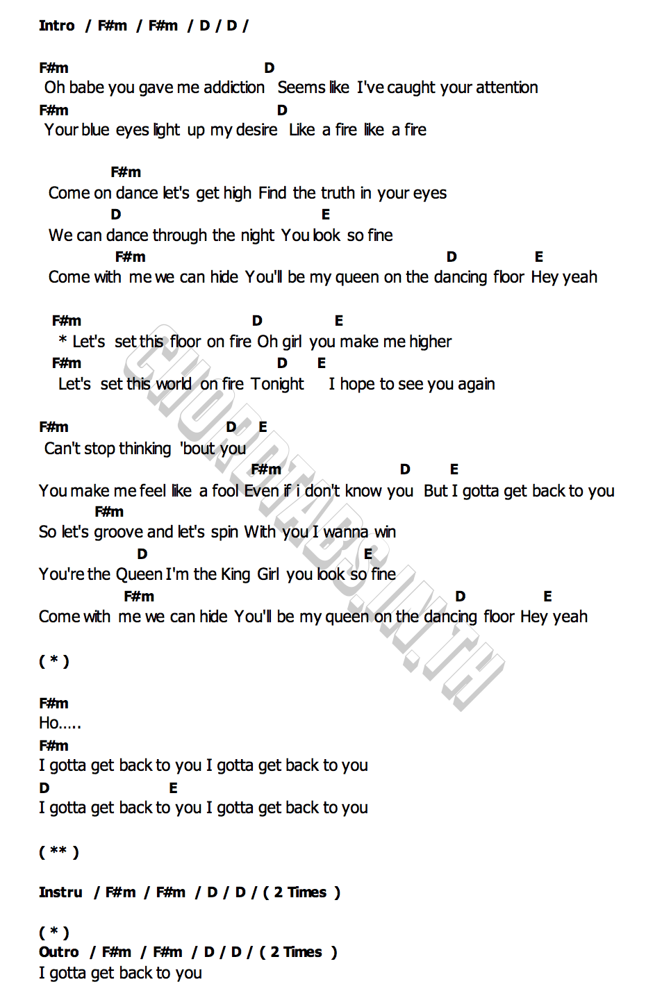 คอร์ด DANCING QUEEN JACKIE JACKRIN