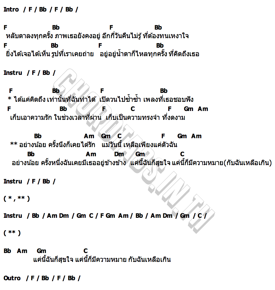 คอร์ด อย่างน้อย Colorpitch