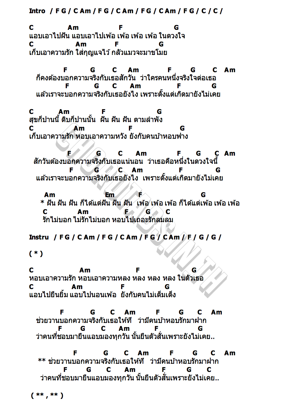 คอร์ด ไม่เคย เทียรี่ เมฆวัฒนา