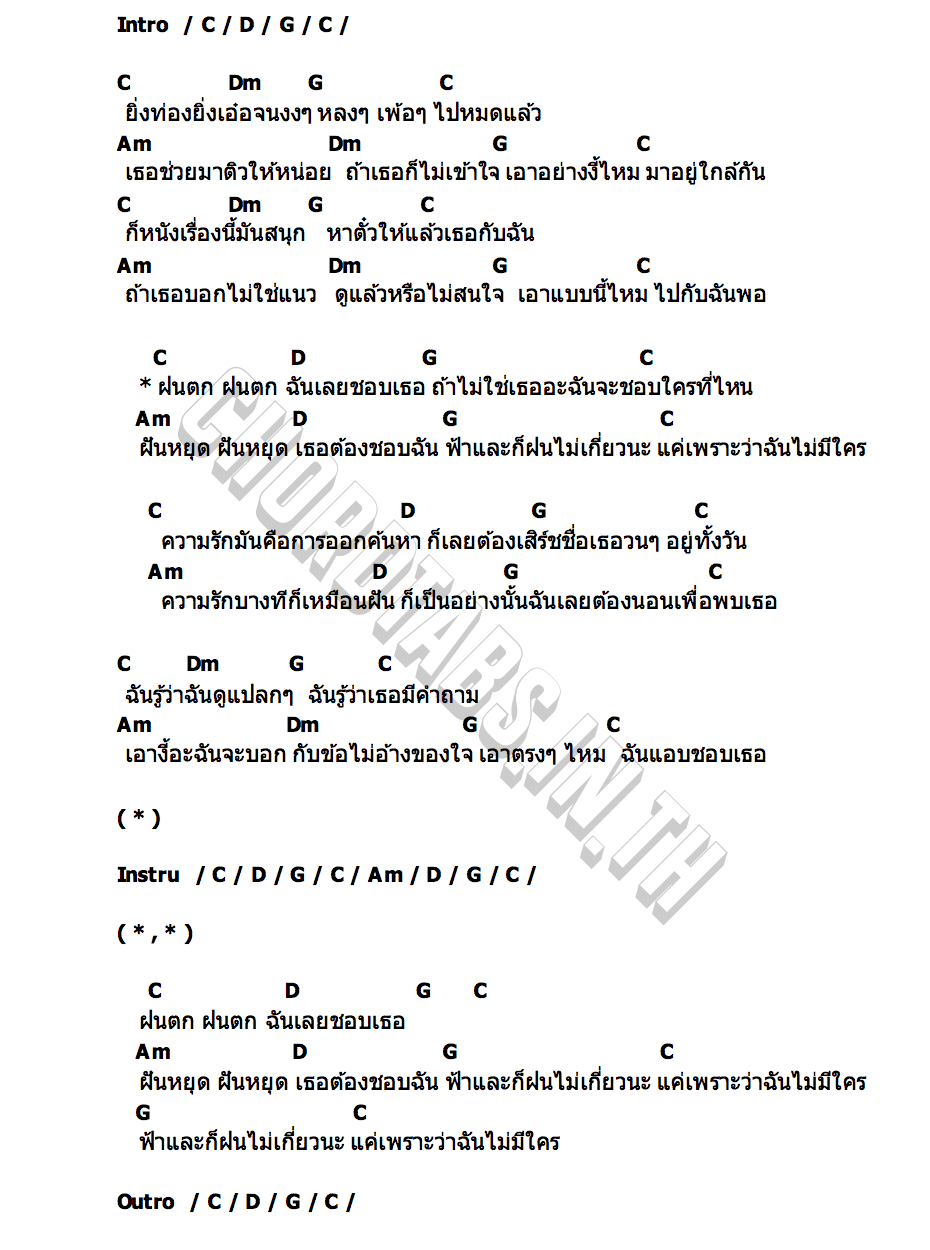 คอร์ด ข้อไม่อ้าง (Rainy) Minnie CAC