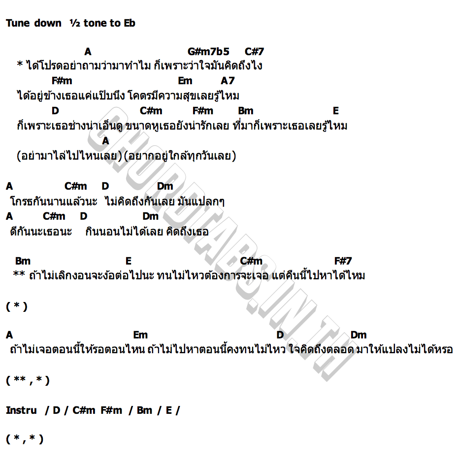 คอร์ด มาทำไม Yoshi Rinrada