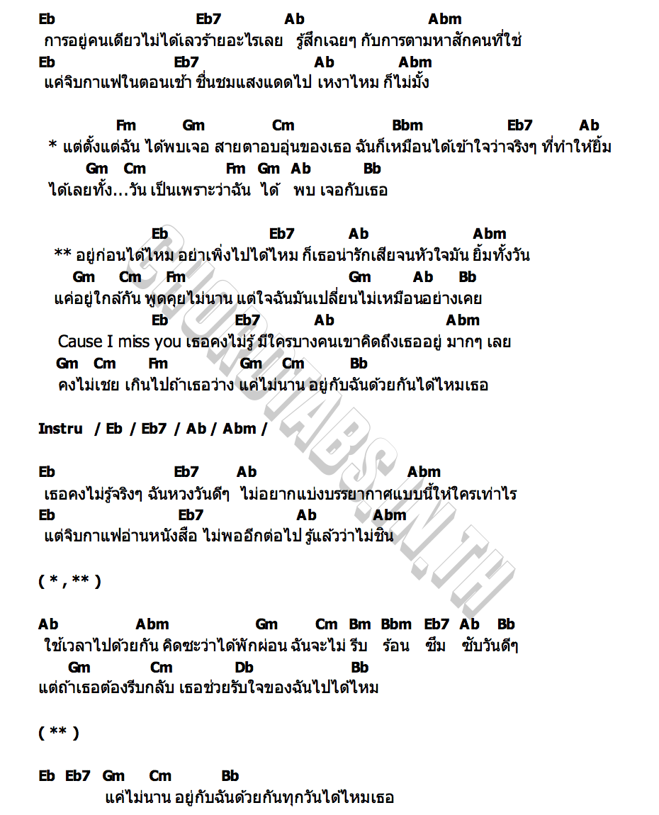 คอร์ด Coffee ButterTia