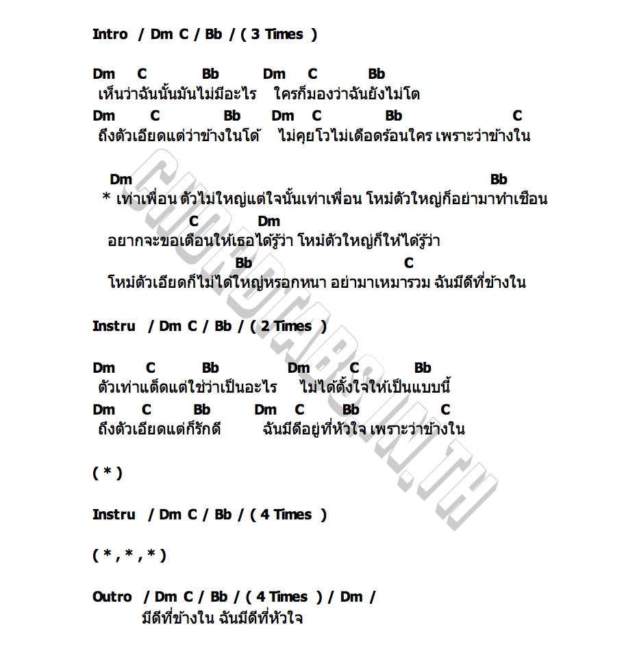 คอร์ด ตัวเท่าแต็ด บิววัลลบี