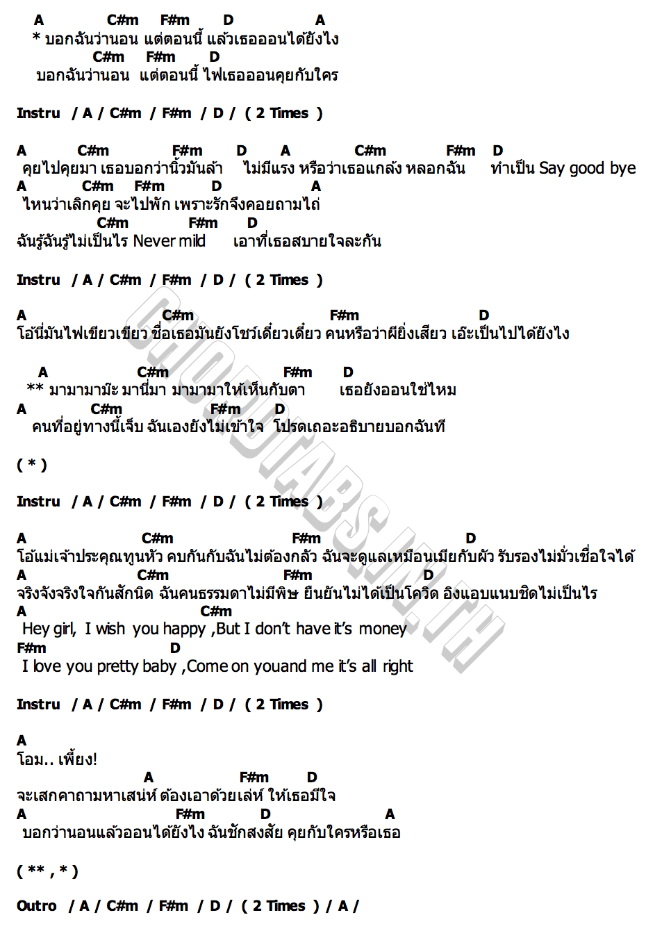คอร์ด บอกว่านอนออนได้ไง บ๋อม กังแอน