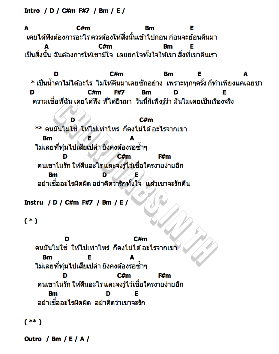 คอร์ด ความเชื่อผิดๆ กอล์ฟ เดอะนีดส์