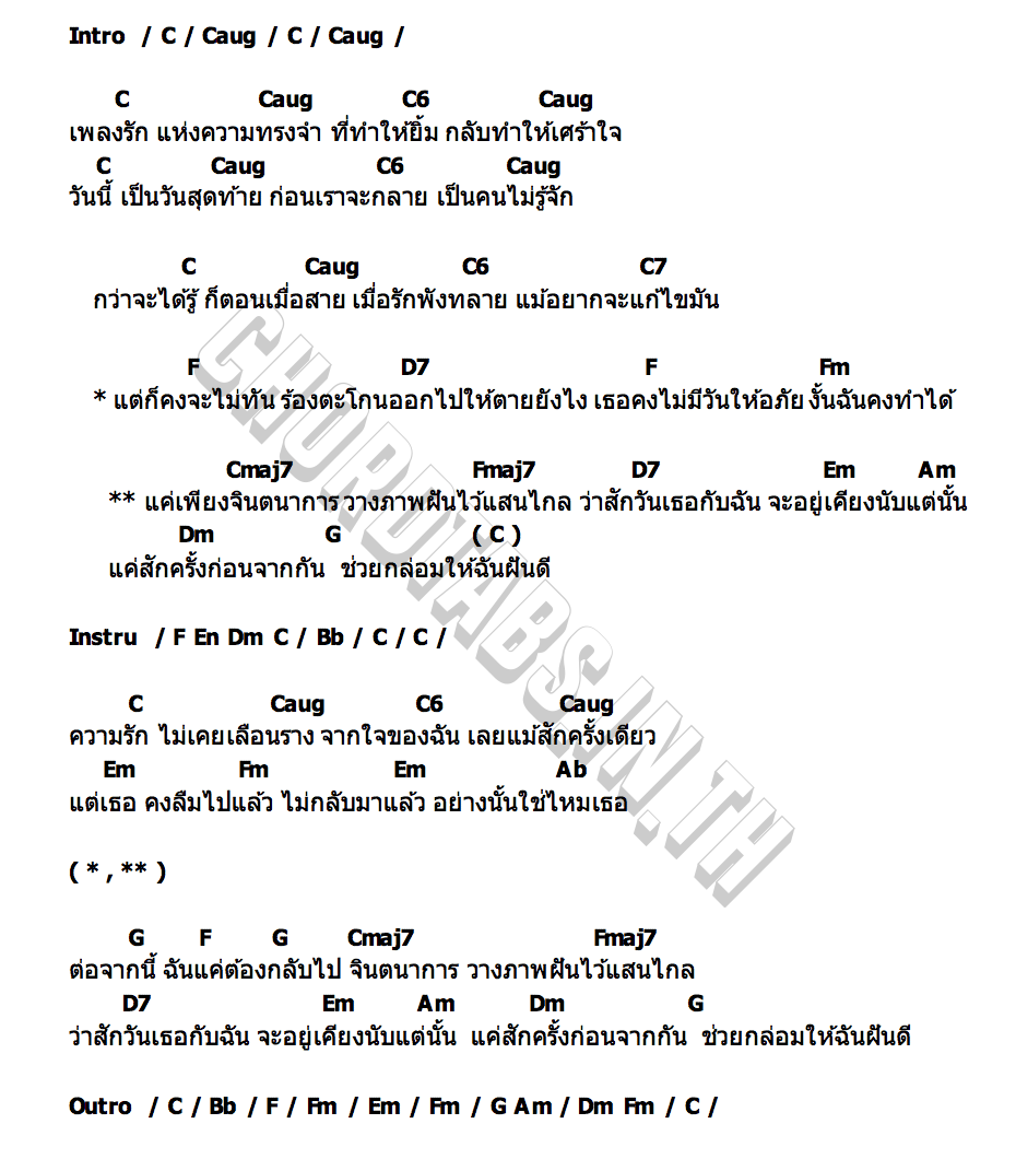 คอร์ด จินตนาการ MONICA