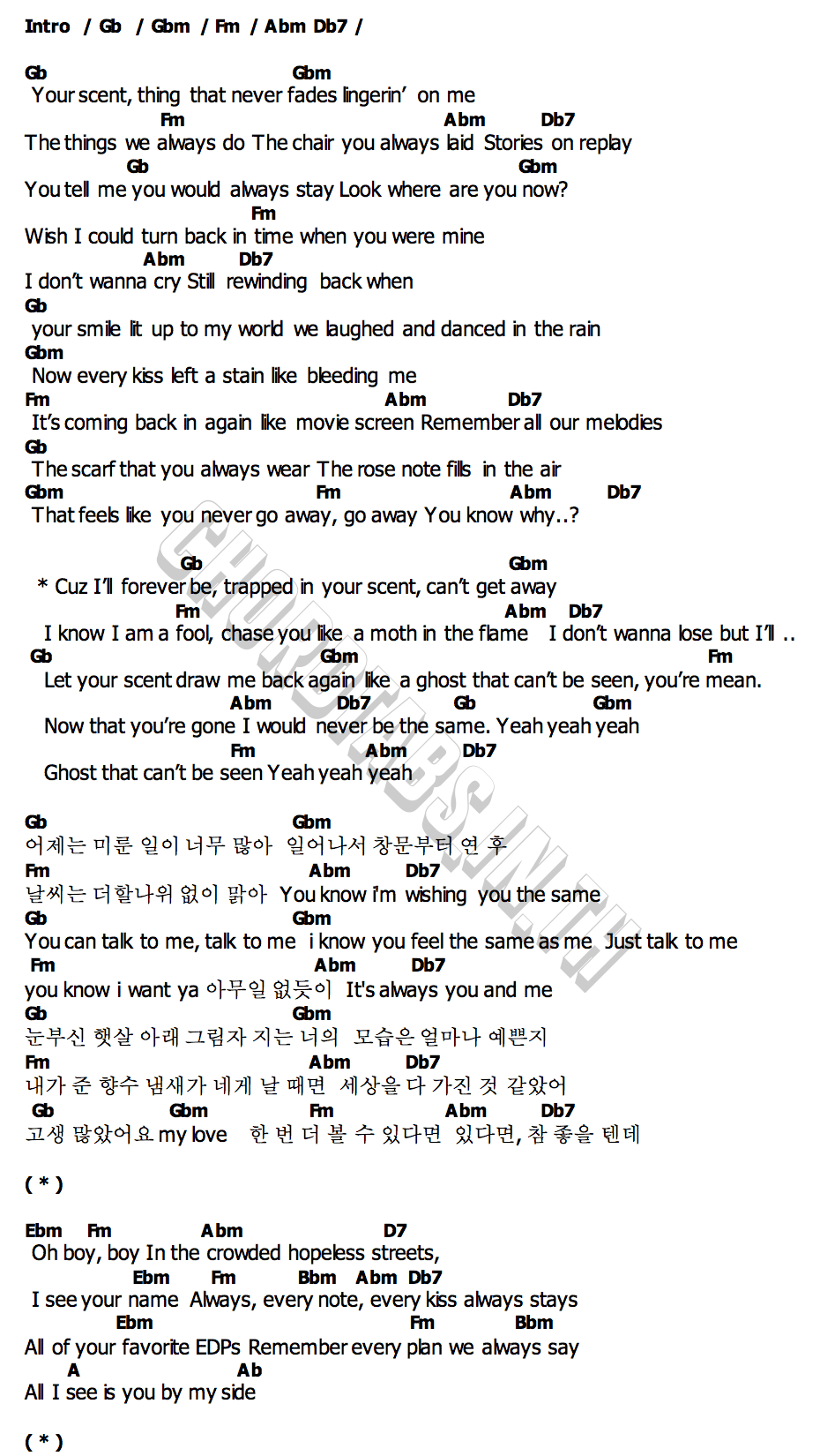 คอร์ด Perfume Fyeqoodgurl