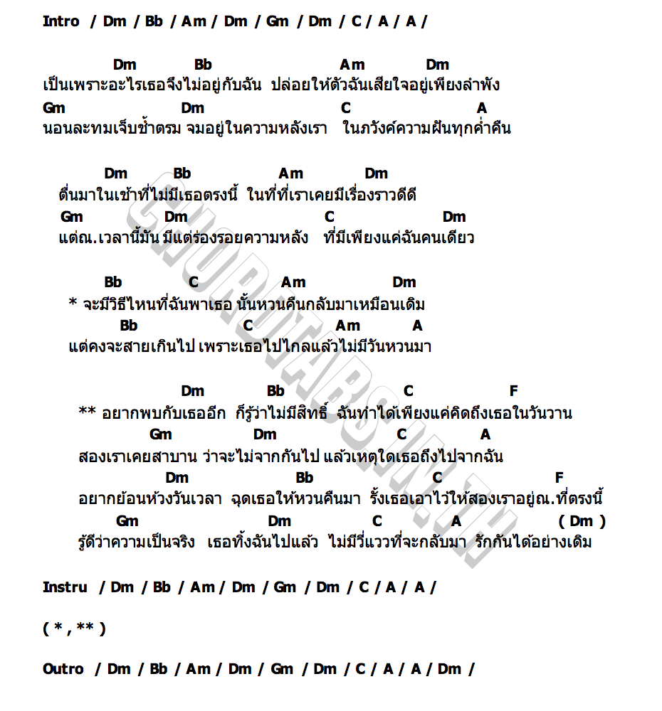 คอร์ด พราก ยิปซี ซันเดย์