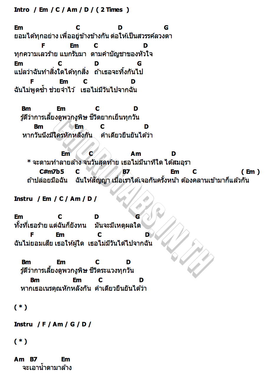 คอร์ด ล้าง... (Deep Cleaning) ปาน ธนพร