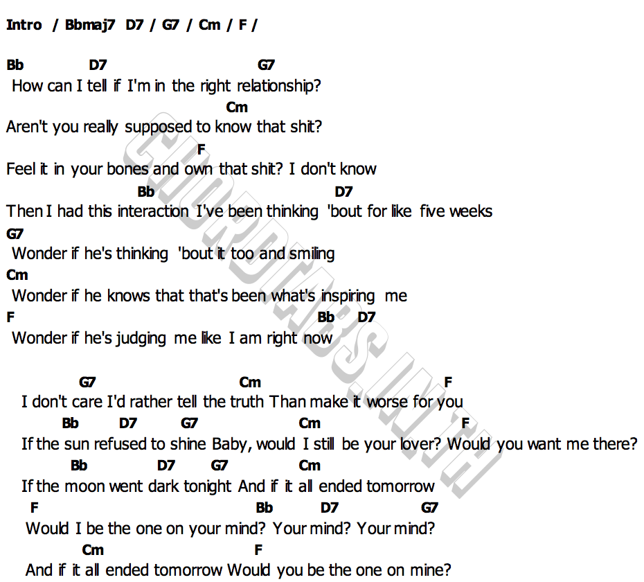 คอร์ด intro (end of the world) Ariana Grande
