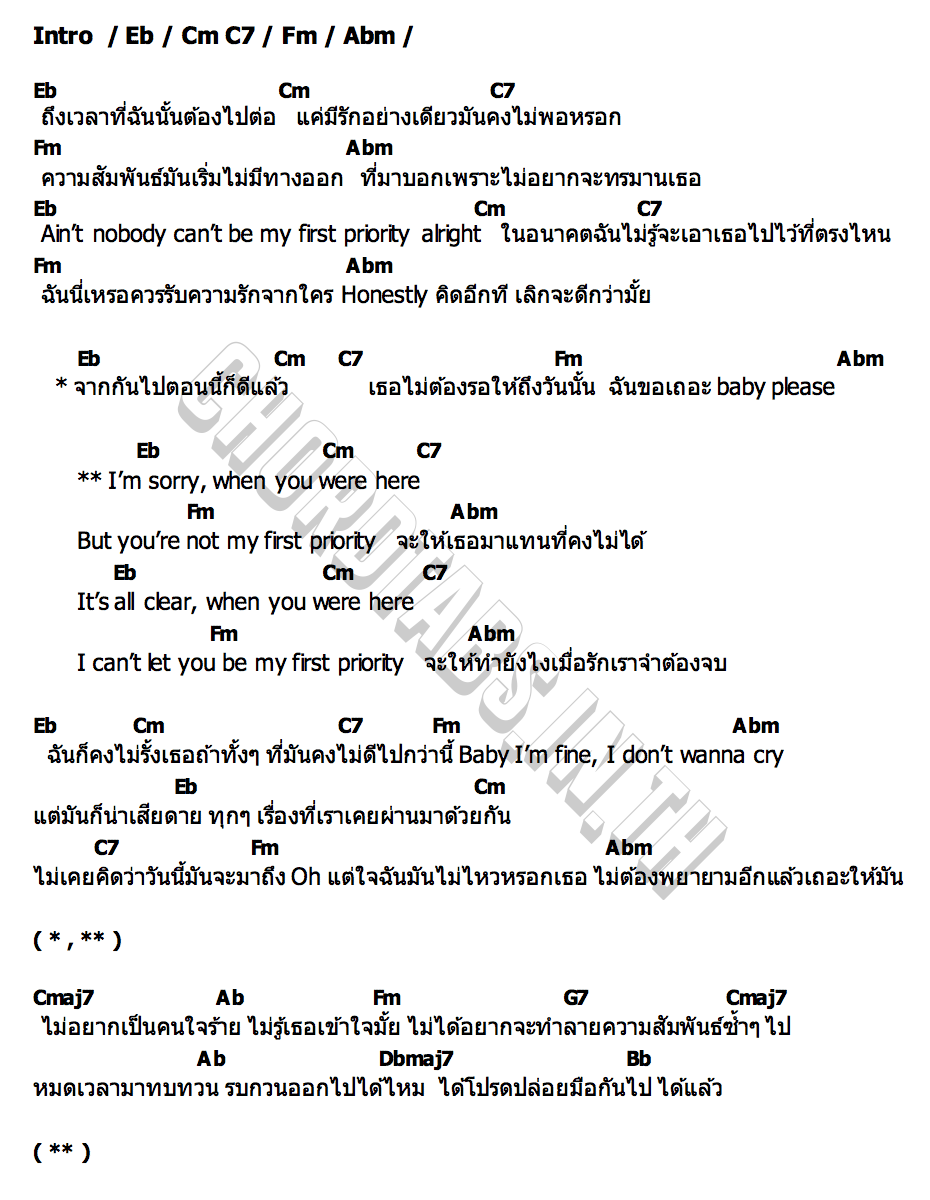 คอร์ด PRIORITY DREAMGALS