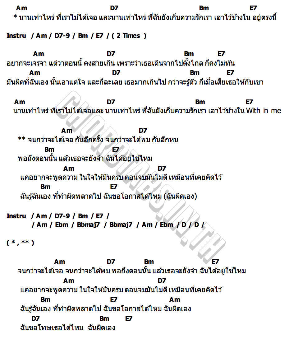 คอร์ด นานเท่าไหร่ ฟาร์ม ปณิธาน
