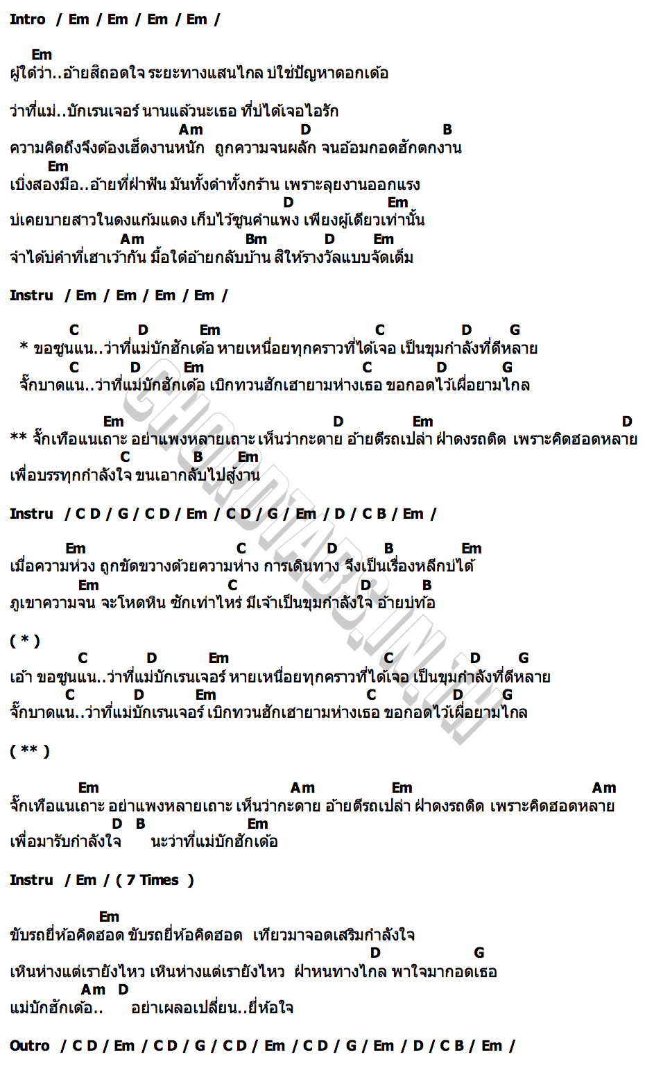คอร์ด สิพาความคิดฮอด...มากอดเด้อ มนต์แคน แก่นคูน
