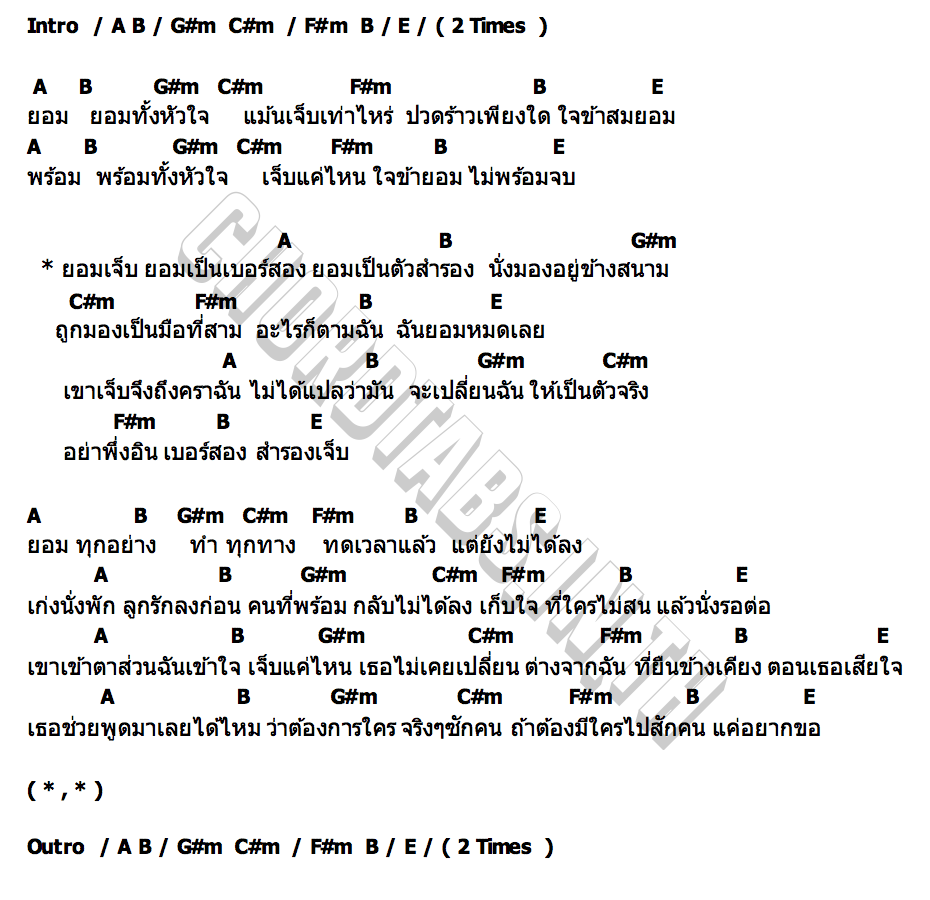 คอร์ด เบอร์ 2 สำรองเจ็บ LEGENDBOY