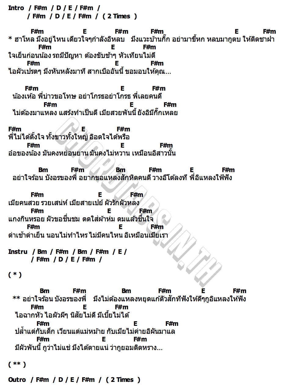 คอร์ด ด่าผัว นิว เนตรธิดา