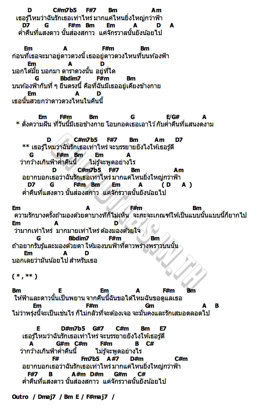 คอร์ด จักรวาลชุบแป้งทอด ว่าน ธนกฤต