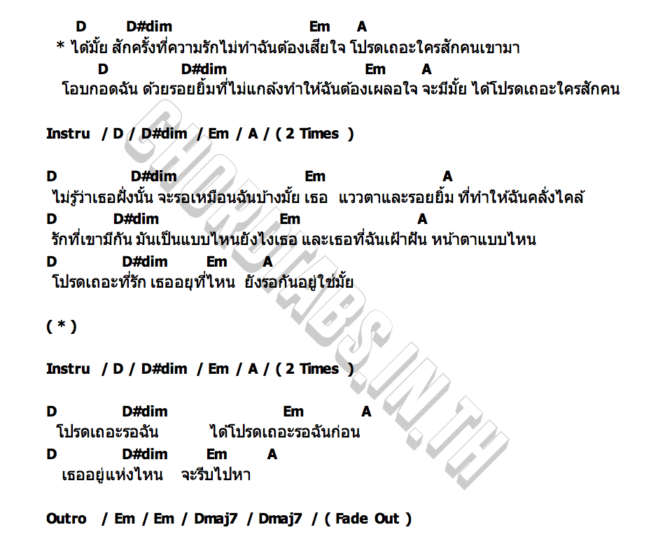 คอร์ด ได้มั้ย PLASUI PLASUI
