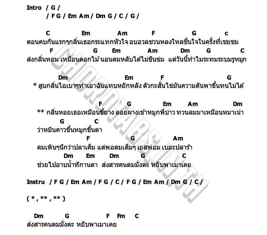 คอร์ด หยับพาเมาเคย บังไข่ดำ