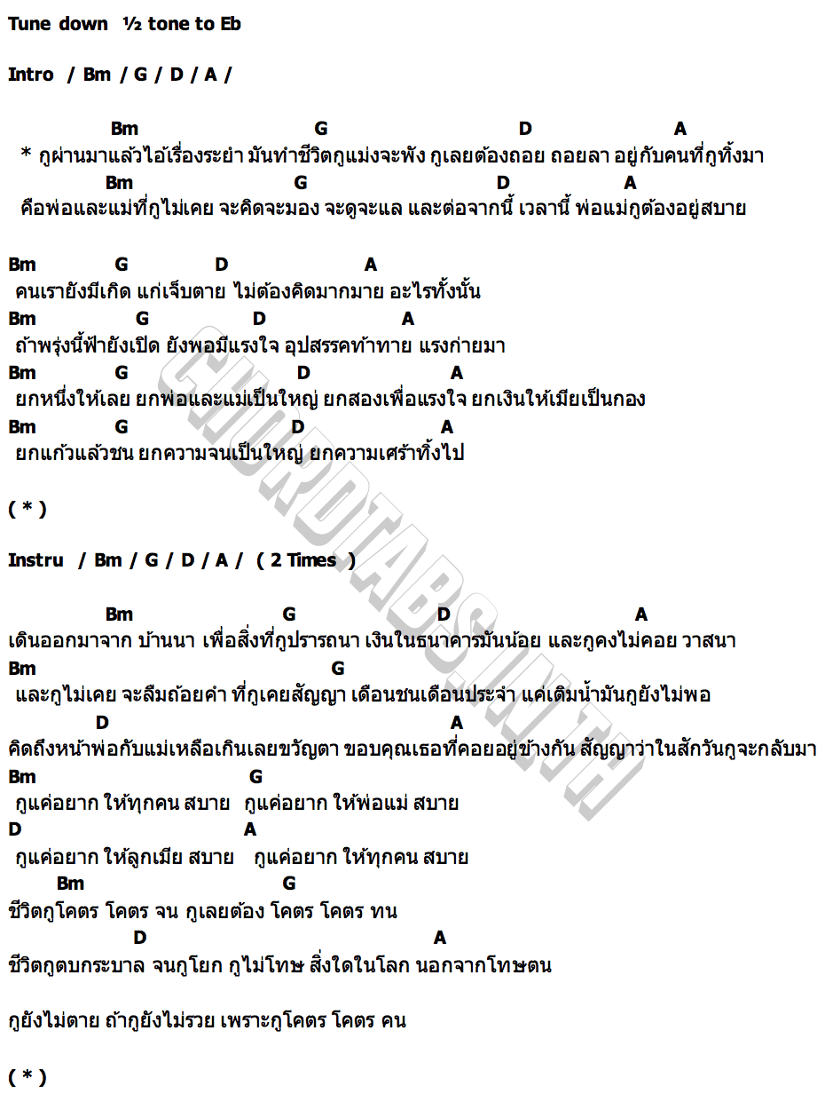 คอร์ด กูผ่านมาแล้ว KRK