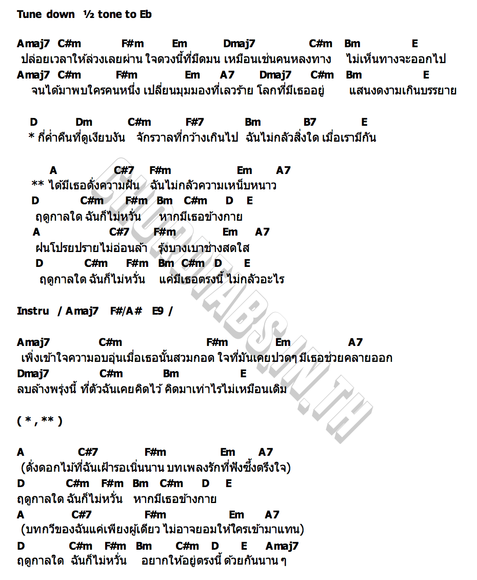 คอร์ด ฤดูกาลใด Newery