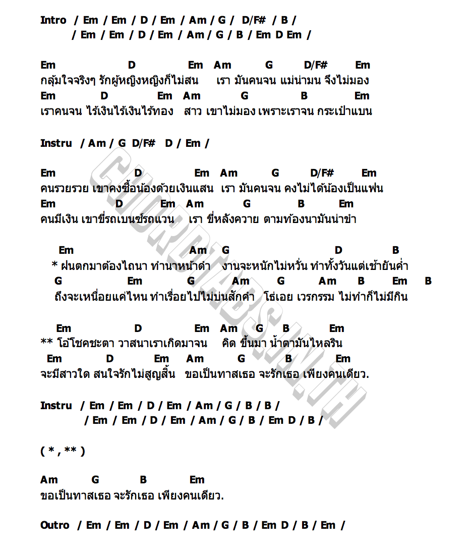 คอร์ด คนขี่หลังควาย พจน์ สุวรรณพันธ์