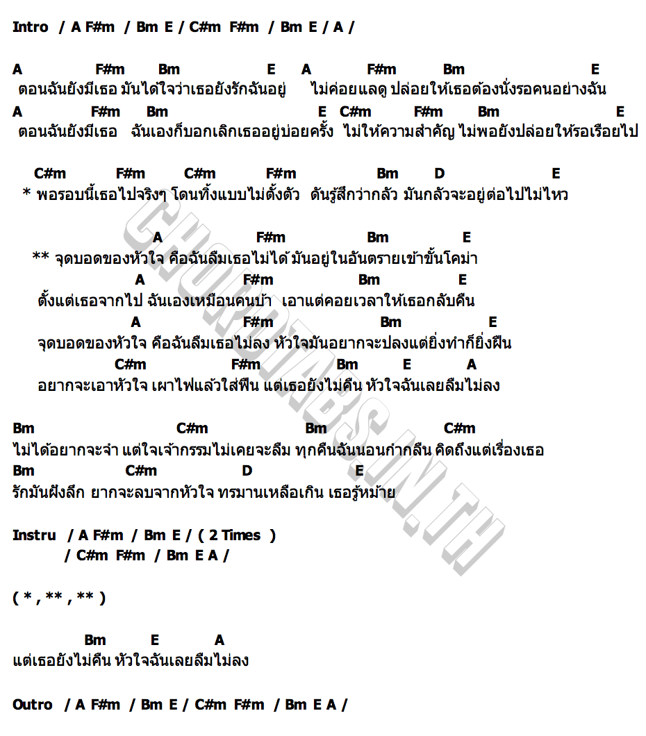 คอร์ด จุดบอดของหัวใจ โชเล่ย์ ชคัทพล