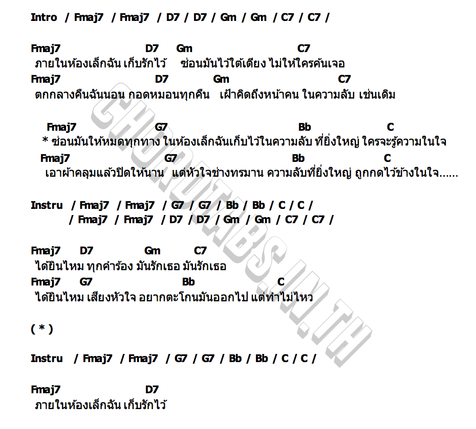 คอร์ด ห้องเล็ก (Wishful) LANDOKMAI