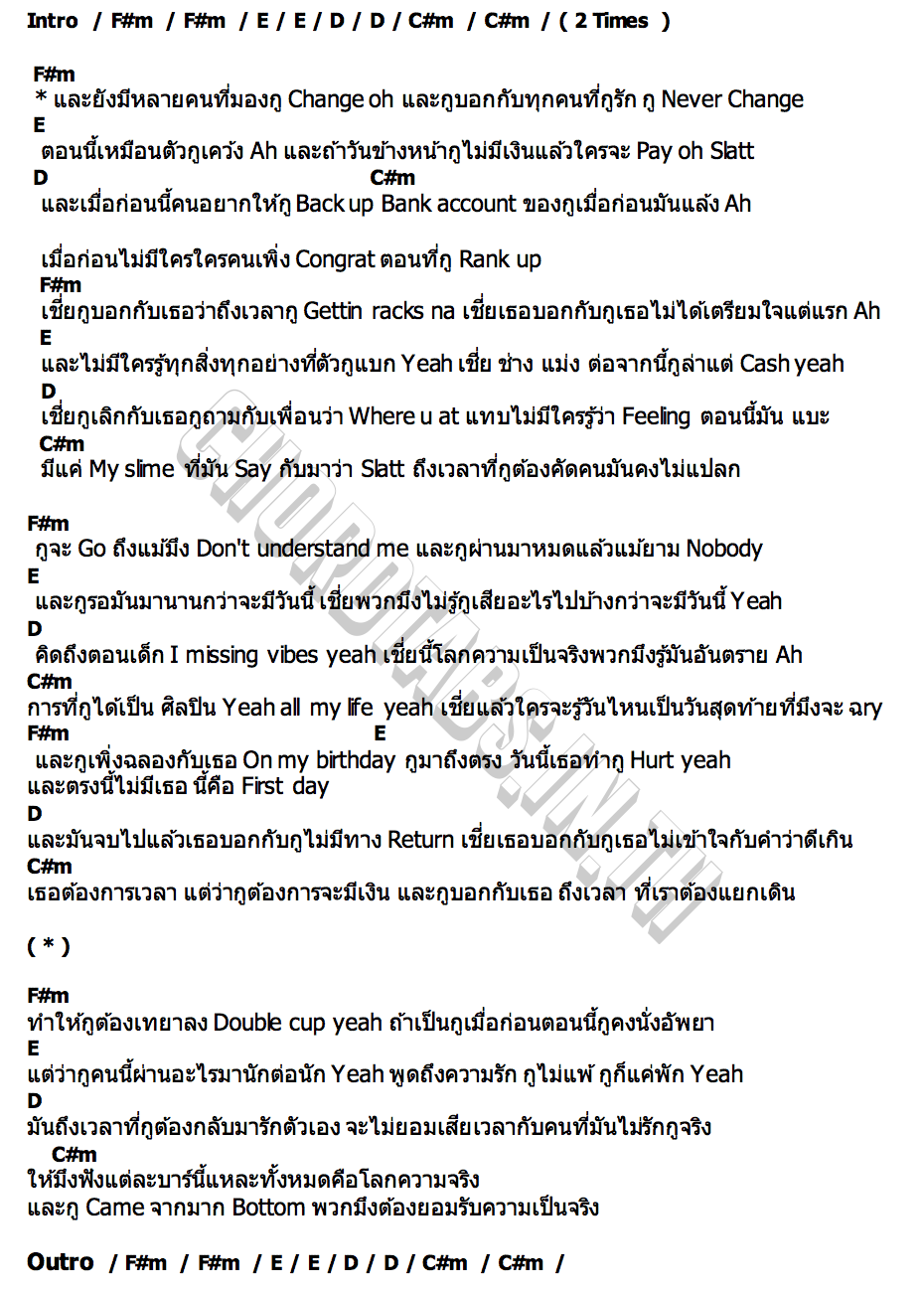 คอร์ด Never Change Mega Perk