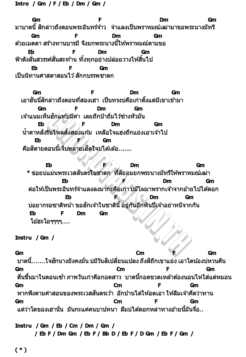 คอร์ด เขามัทรี เอ็กซ์ ศุภกฤต