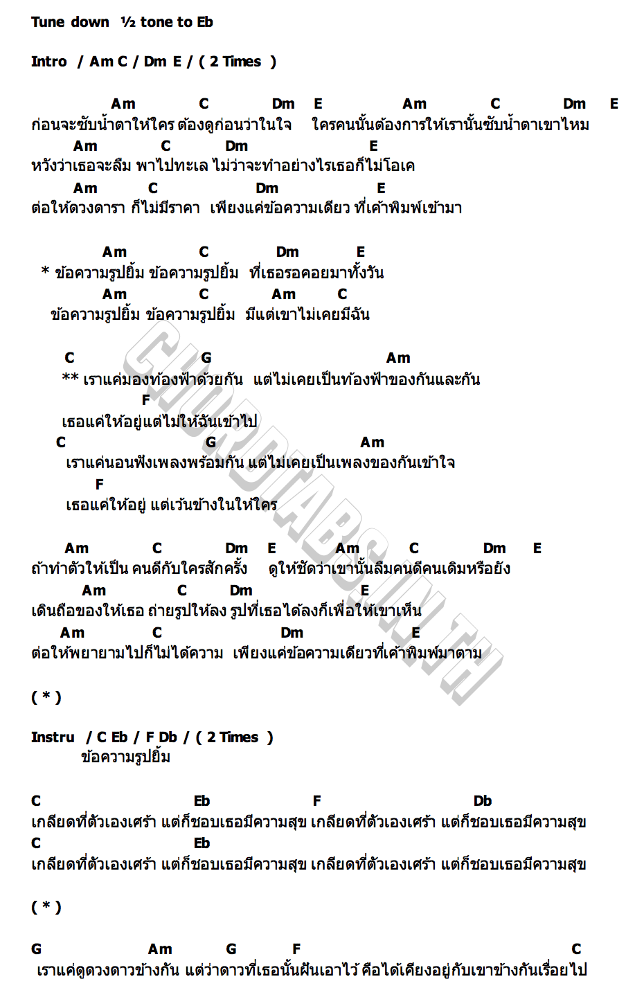 คอร์ด ข้อความรูปยิ้ม POLYCAT